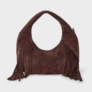 Universal Fringe Soft Fringe Suede Hobo Bag